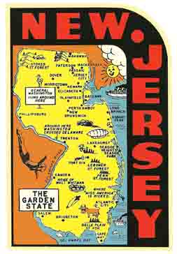 New Jersey The Garden State B | Vintage Road Trip Collection