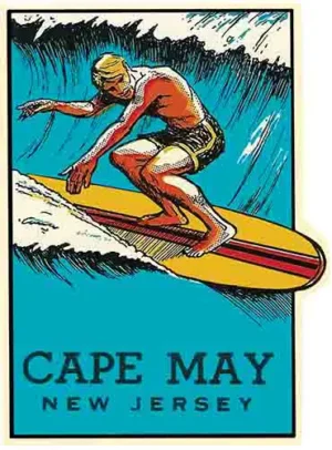 Cape May- NJ- surfer