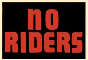 no riders