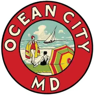 Ocean City- MD- red circle