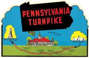 PA Turnpike map