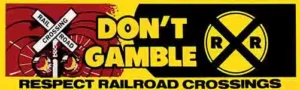 Respect Railroad Crossings