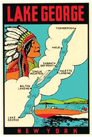 Lake George NY map