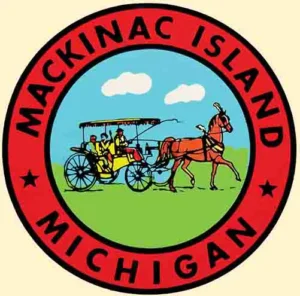 Mackinac Island red circle