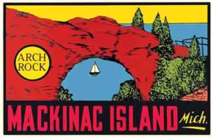 Mackinac MI rock