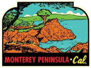 Monterey Peninsula CA cliff