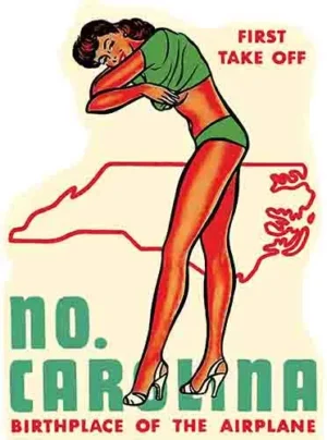 North Carolina pin-up USA