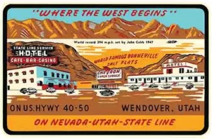 Nevada Utah State Line