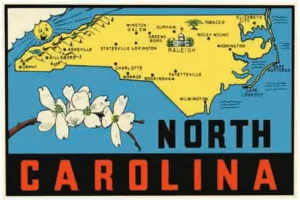 North Carolina map
