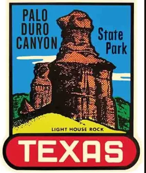 Palo Duro TX Lighthouse Rock