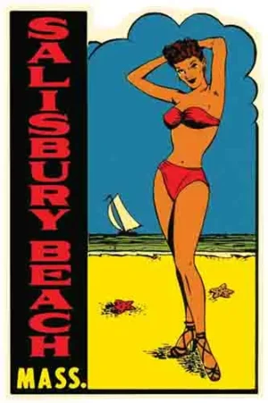 Salisbury Beach pin-up girl