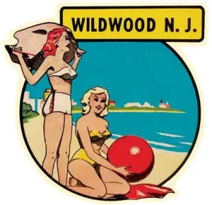 Wildwood NJ 2 bathing beauties